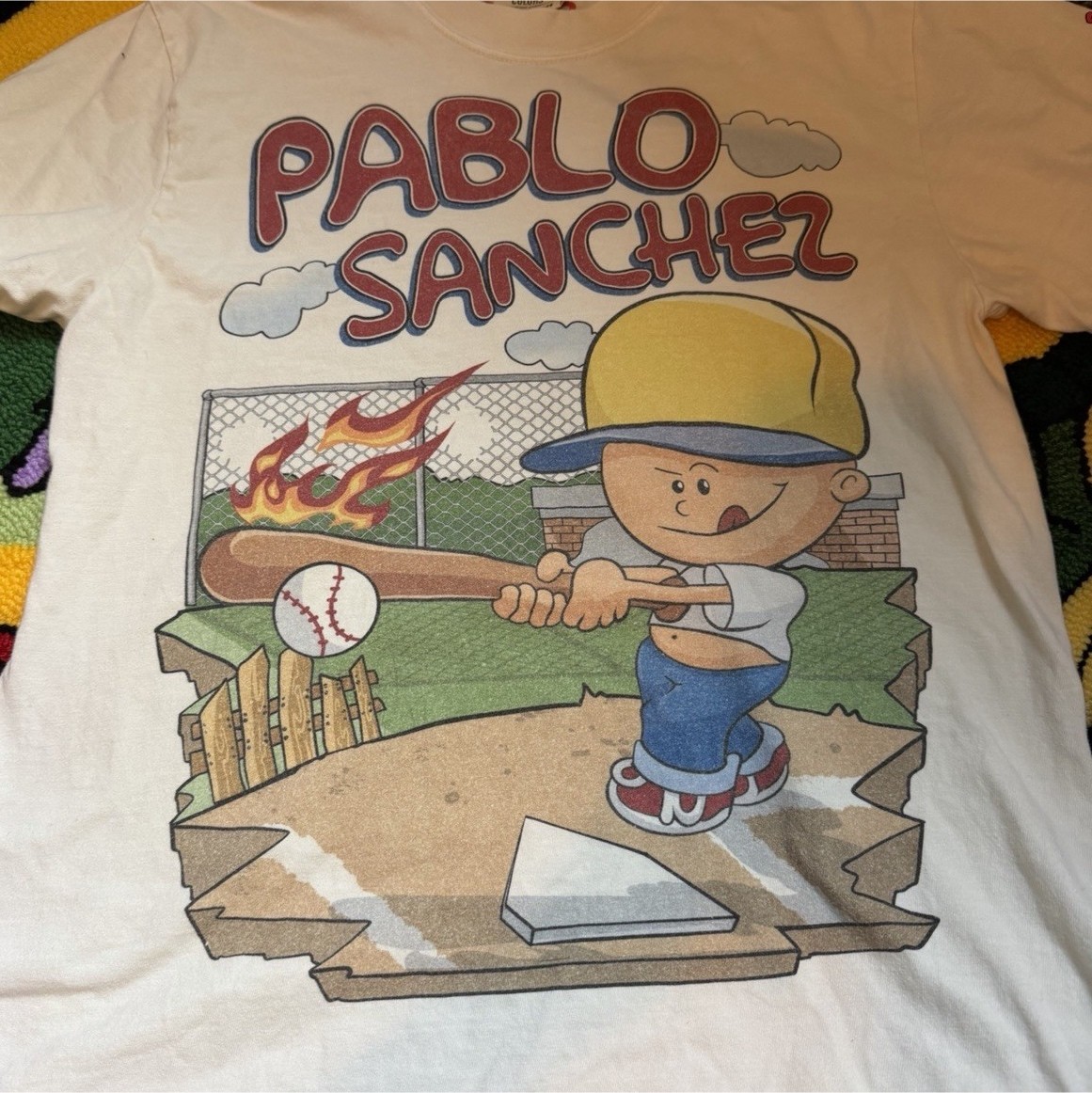 Comfort Colors Backyard SportsxPlanet Euphoria Pablo Sanchez White Limited 23/50 gallery