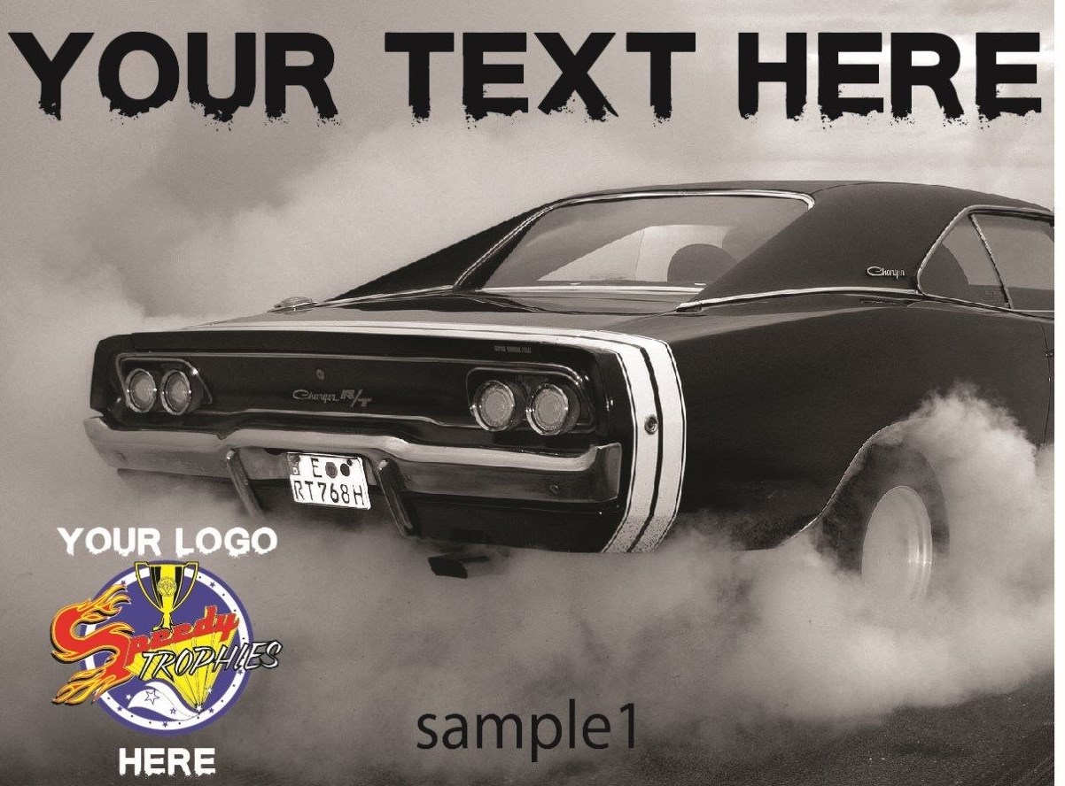 50 4″x3″ CUSTOM CAR SHOW DASH PLAQUES!