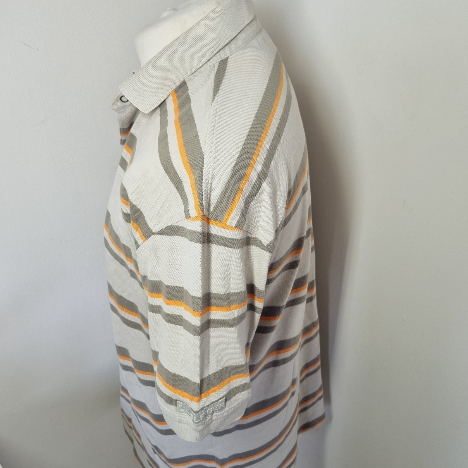 Tommy Hilfiger T-Shirt Men's Large Striped Vintage gallery