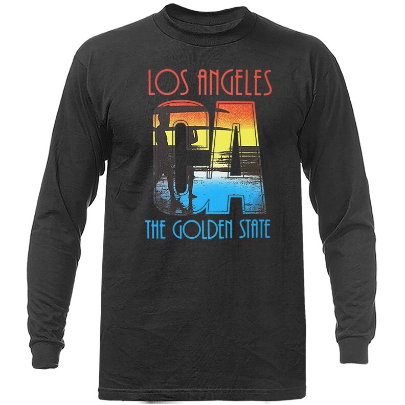 Golden State California Republic Los Angeles Ocean Cali Life Graphic Long Sleeve