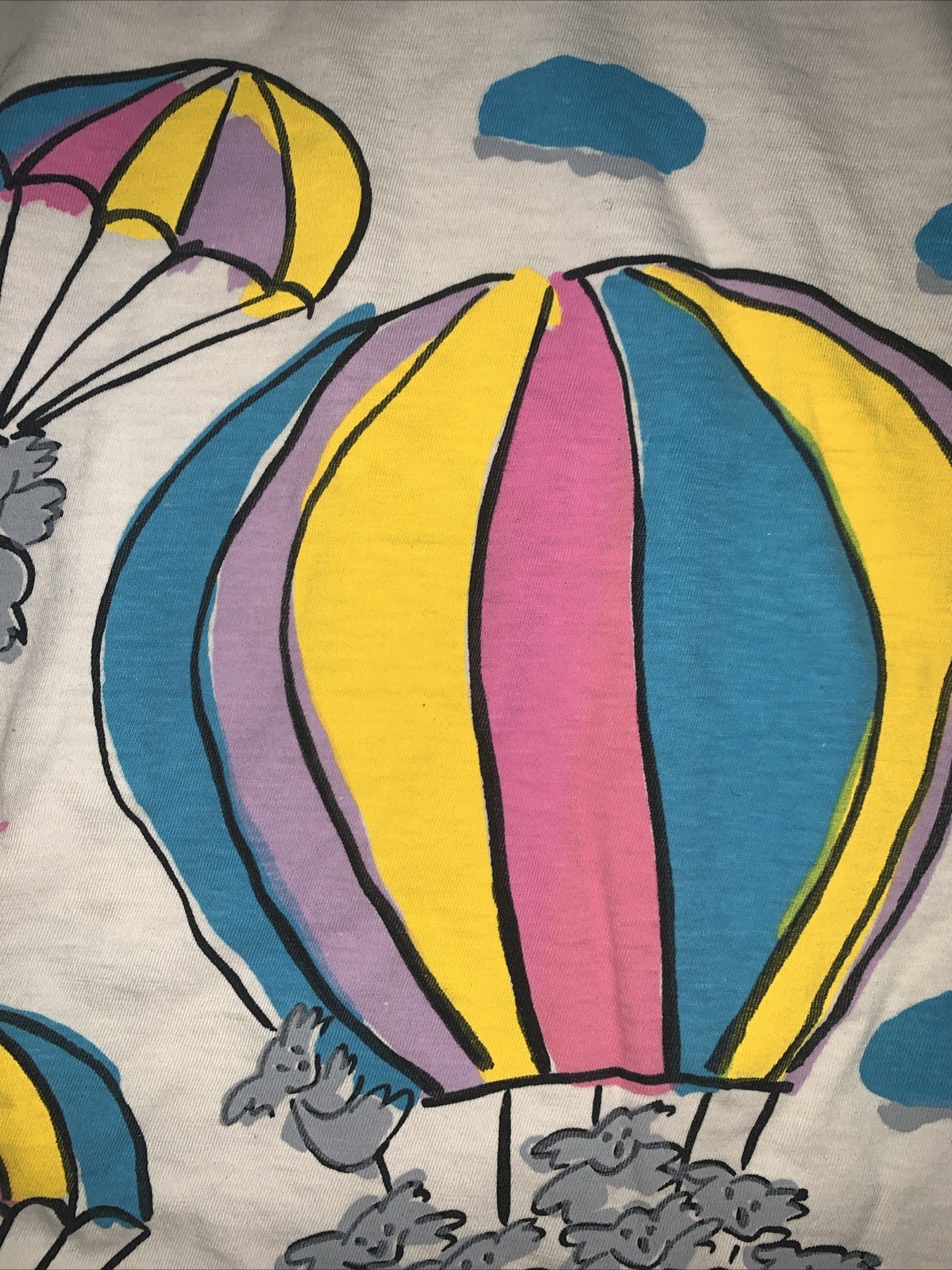 Vintage 80’s Floating Around Australia T Shirt Hot Air balloon Koala Bear gallery