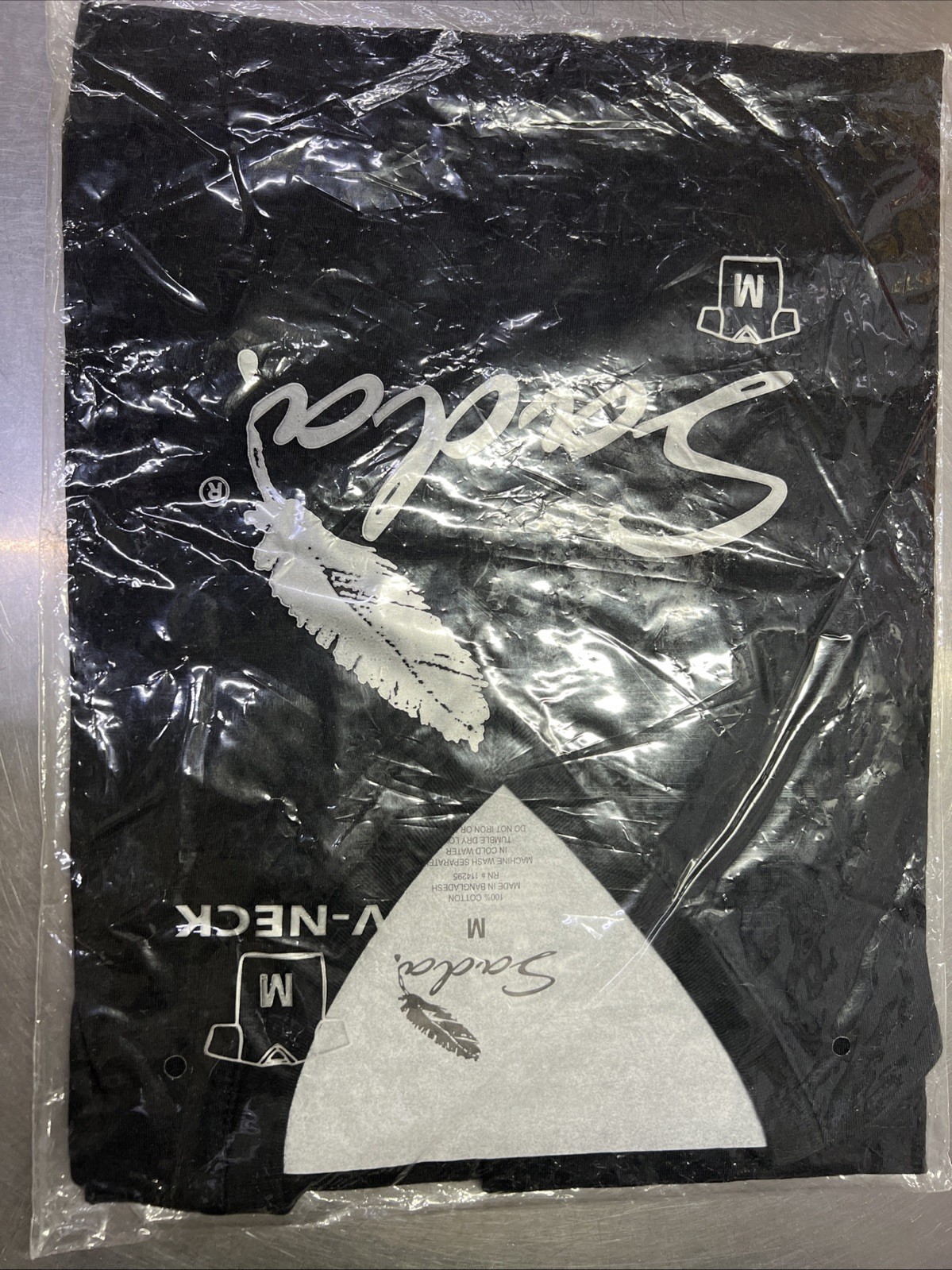 Sada Shirt Short Sleeve V Neck Black Color Medium Sized Can Be Mix N Match S-6x gallery