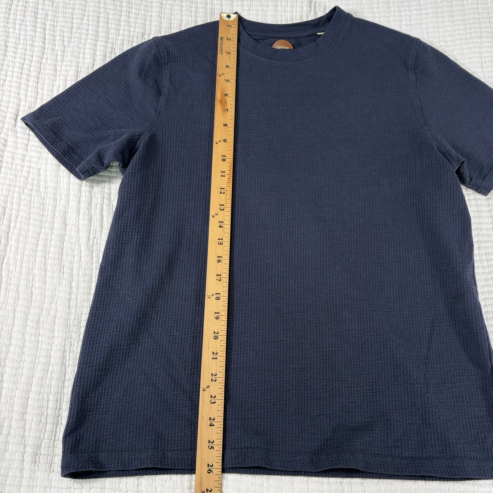Common People Ottoman T Shirt Medium Blue Short SleeveTextured Elevated Basics gallery