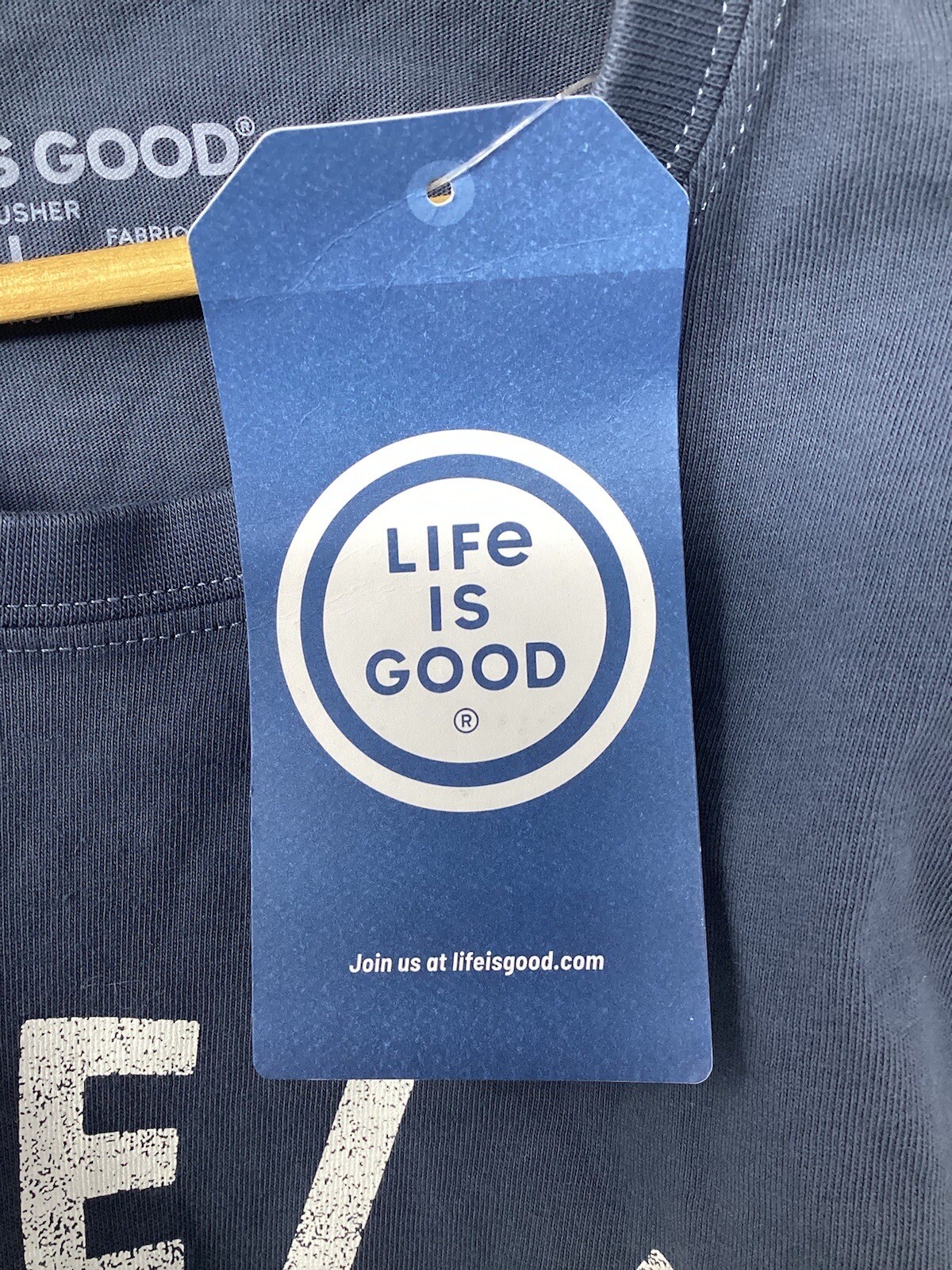 Life Is Good LIG Crusher Cotton Shell Yeah Sea Turtle T-Shirt Tee Blue gallery