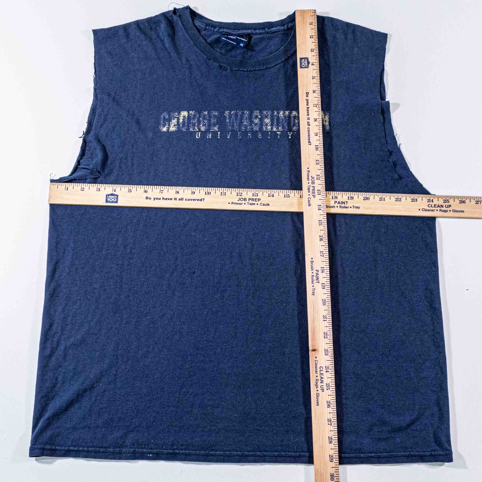 VTG George Washington University Sleeveless T Shirt XL MV Sport Y2K Distressed gallery