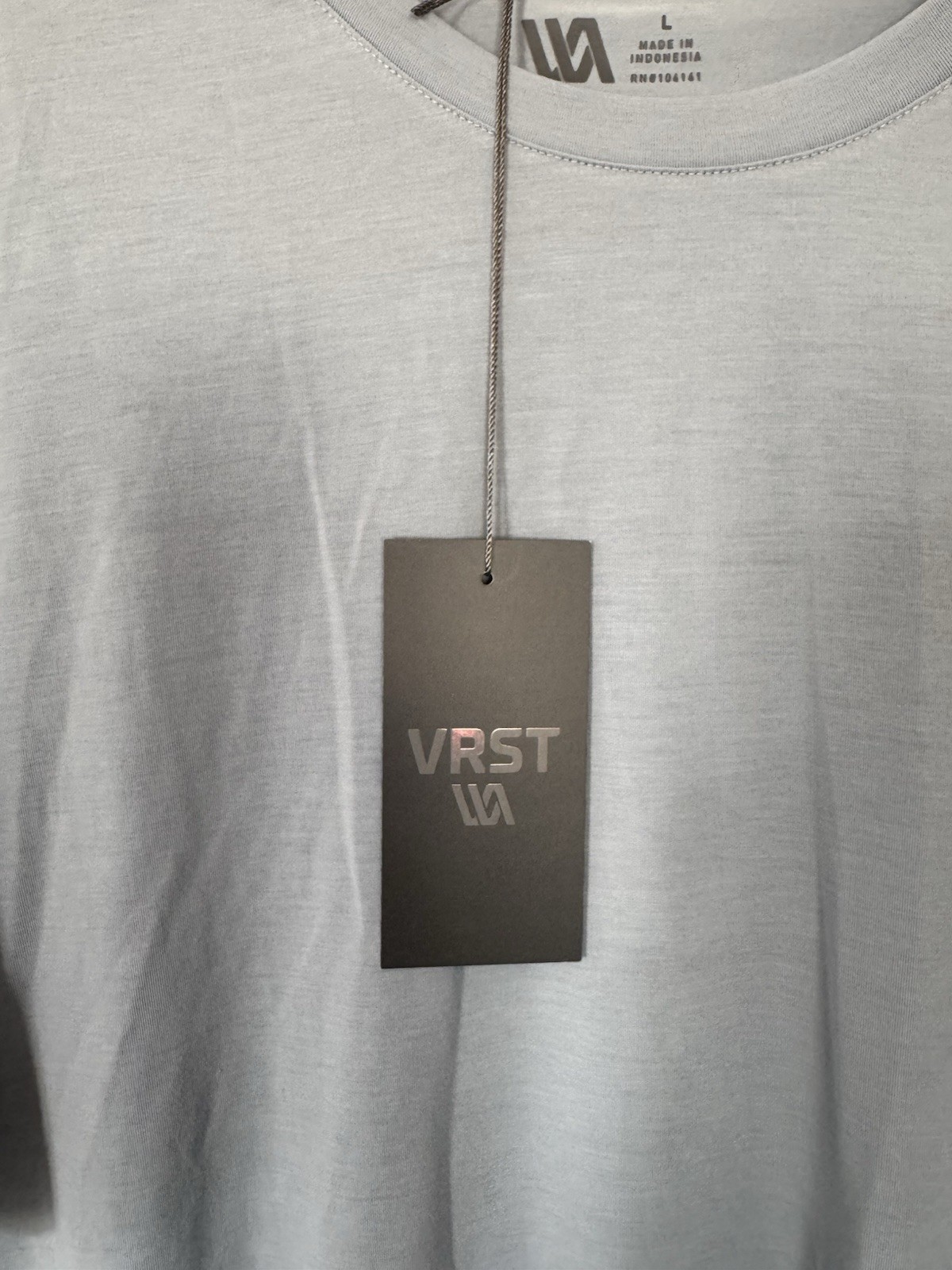 Men’s VRST Icon Tee Muted Denim Size Large NWT gallery