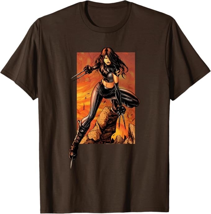Marvel X-Men X-23 Epic Battlefield Poster T-Shirt L