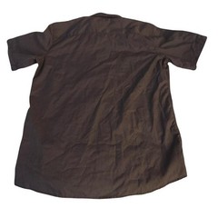 No Retreat 2010 Dark Gray Button Up Short Sleeve Shirt – Large