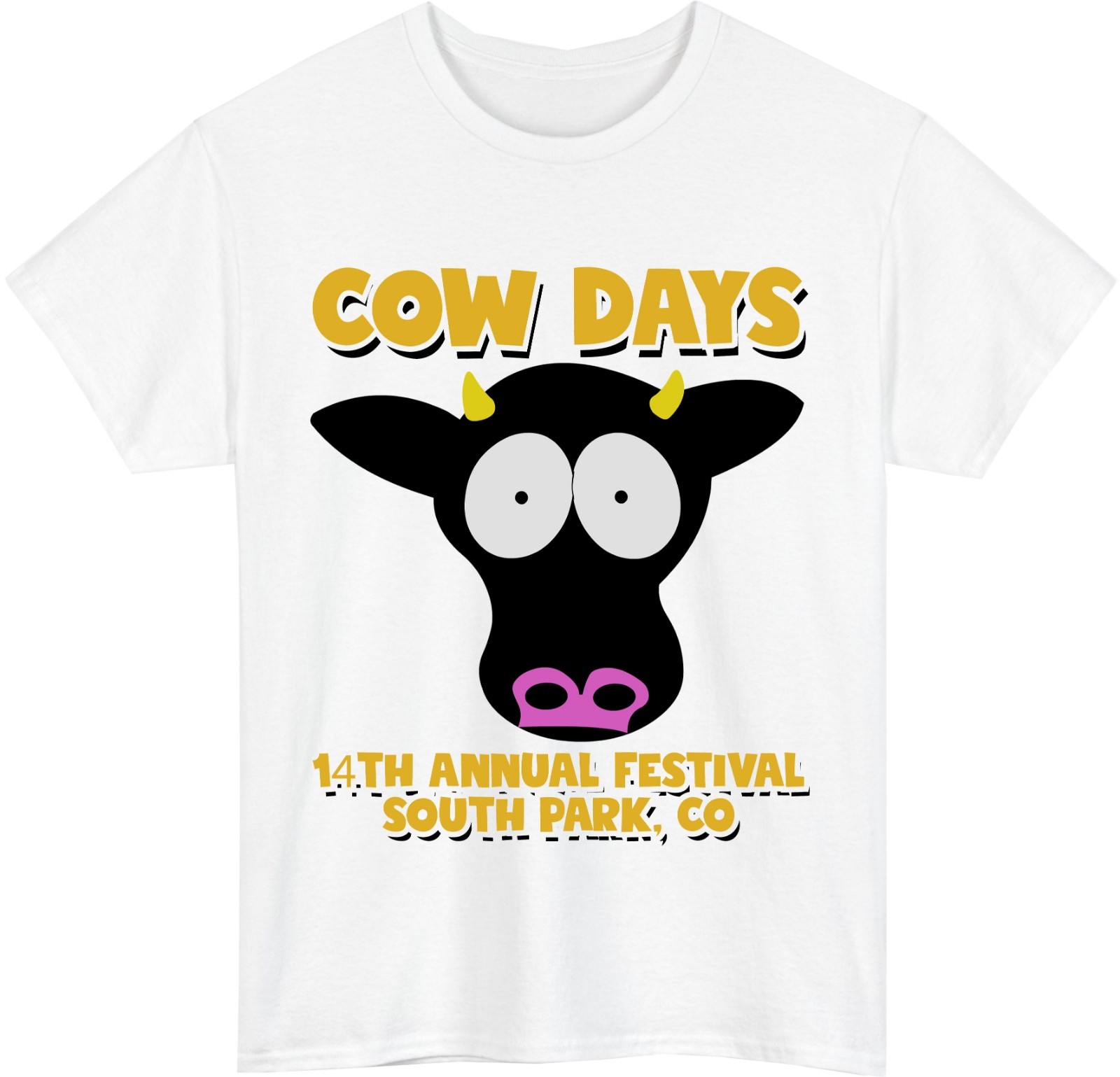 South Park Cow Days Retro T-Shirt – 14th Annual Festival Cartoon Meme Unisex Tee