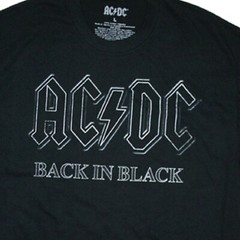 AC/DC Back in Black Men’s Graphic Print T-Shirt – NWT