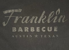 Franklin Barbecue Austin Texas Black Tonal Sparkle T Shirt Size Unknown 21×29