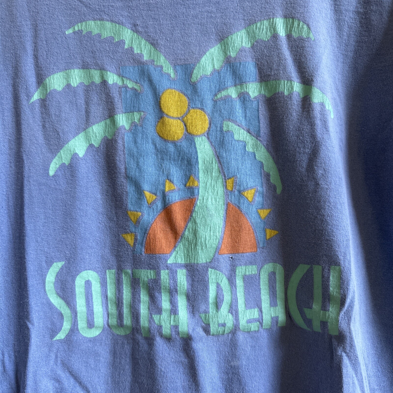 Vtg Onsite Miami beach T-Shirt SOBE south beach Miami Florida surf Palm Tree M gallery