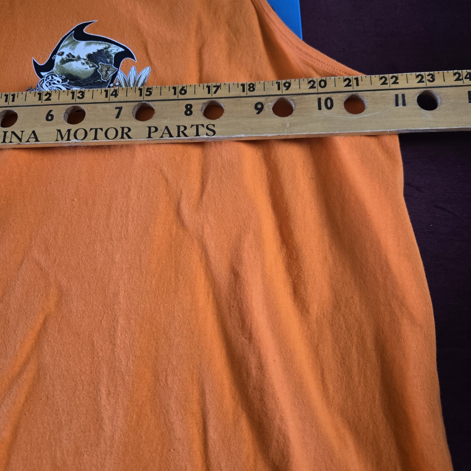 Y2K Vintage Hawaii Surf T Shirt Orange XL Altered Sleeveless See gallery