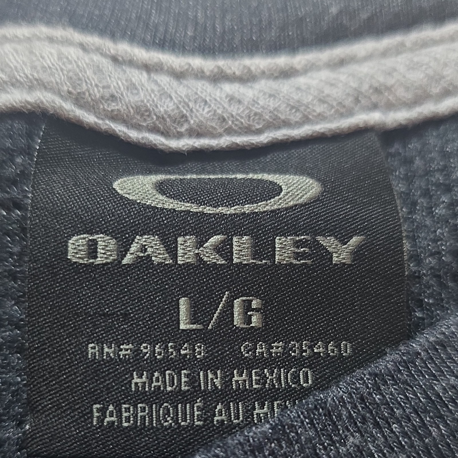 Oakley Men's Black Logo Crew Neck Long Sleeve Cotton Knit T-Shirt Size L gallery