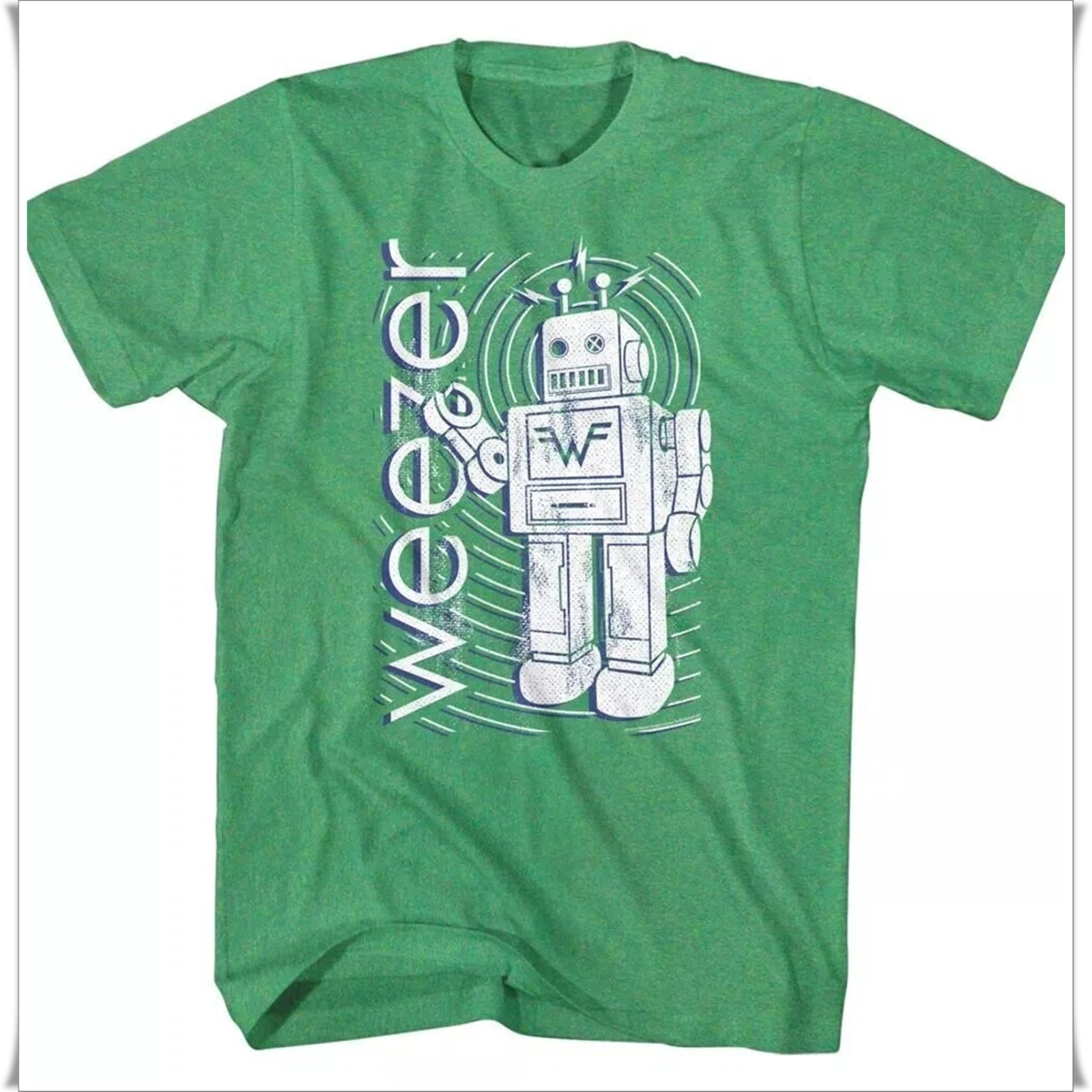 Weezer Robot Alternative Rock Music Band Shirt, Heavy Cotton T-shirt, Size S-5XL gallery