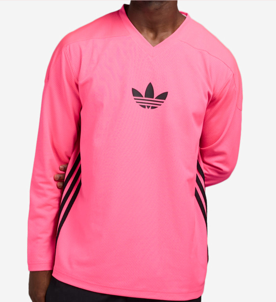 NEW MENS ADIDAS ORIGINALS MESH LONG SLEEVE TREFOIL SHIRT ~ SIZE XL #JY1309 gallery