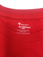 Member’s Mark Men’s Essential Crew Neck Short Sleeve Tee Medium Red NWT