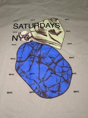 Saturdays NYC Rock Index Relaxed Short Sleeve Graphic Tee Mens Size L