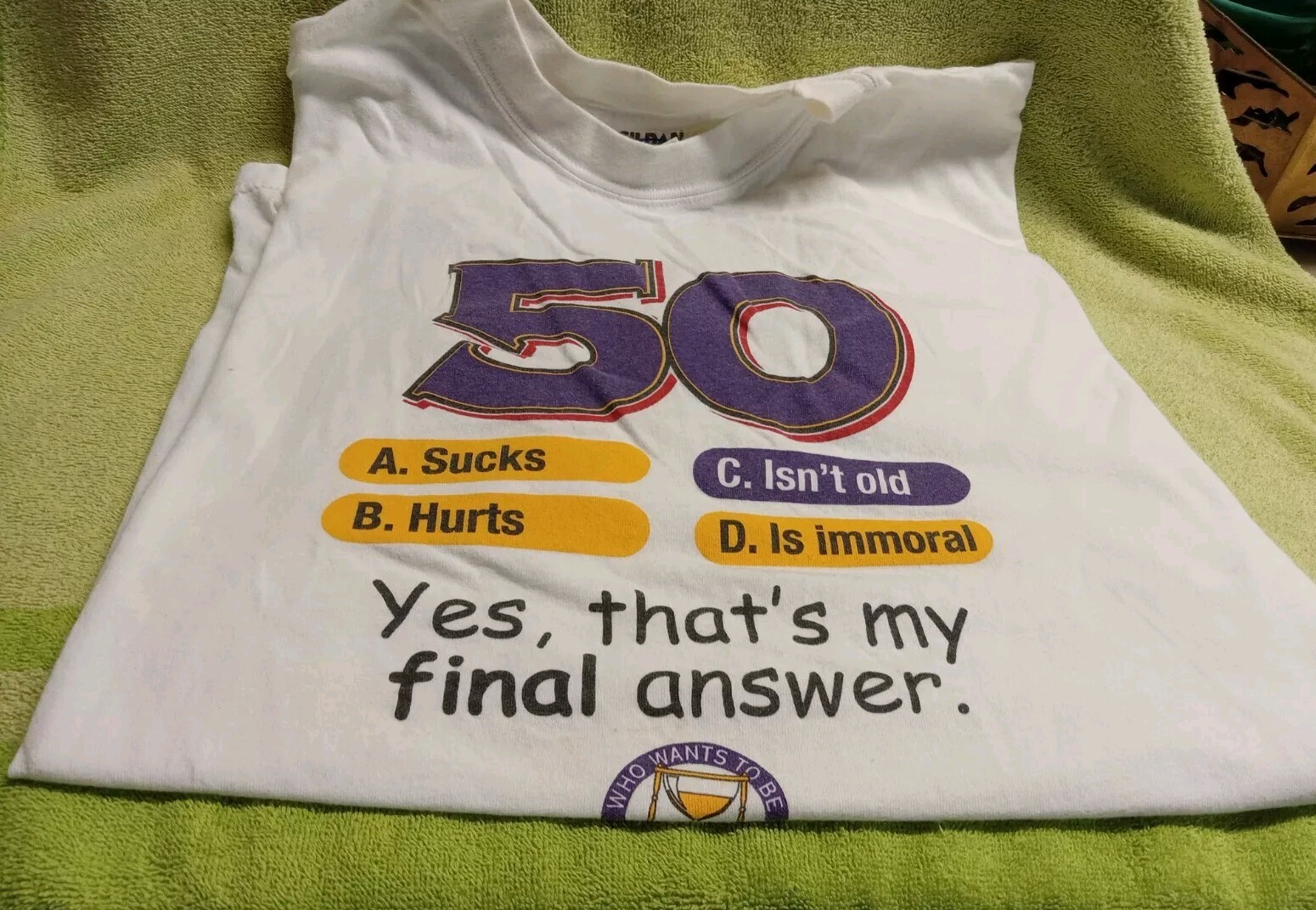 Over 50 T Shirt Size Xlarge -100 % Cotton