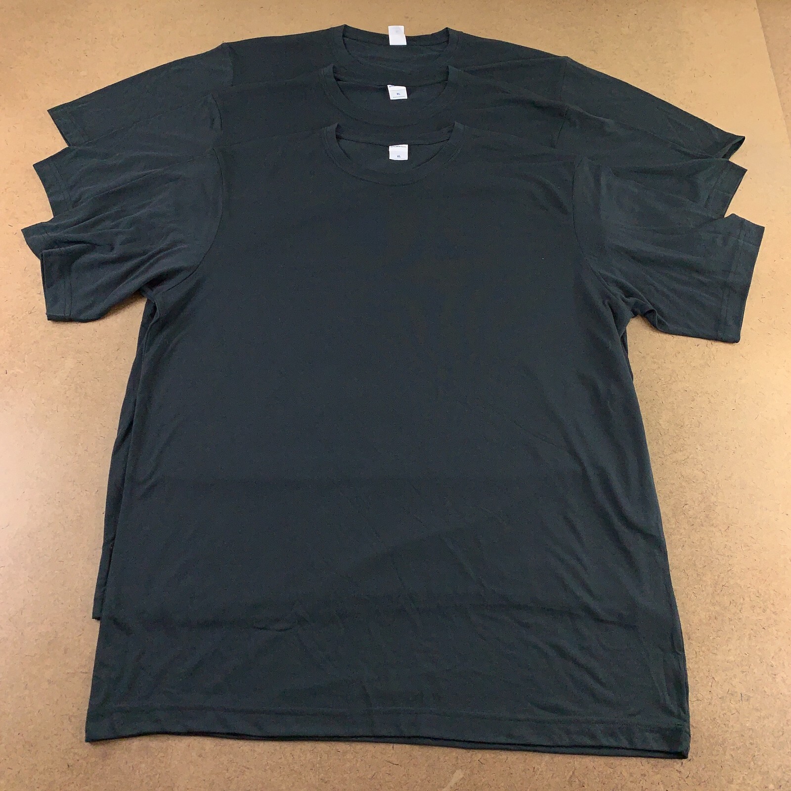 Lot of 3 Sport-Tek Men’s XL Black Crew Neck PosiCharge Competitor Tee ST450 New