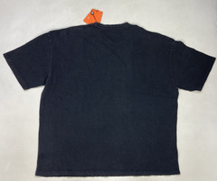 YoungLA Distressed Script T-shirt Men Large Oversized Black Short Sleeve