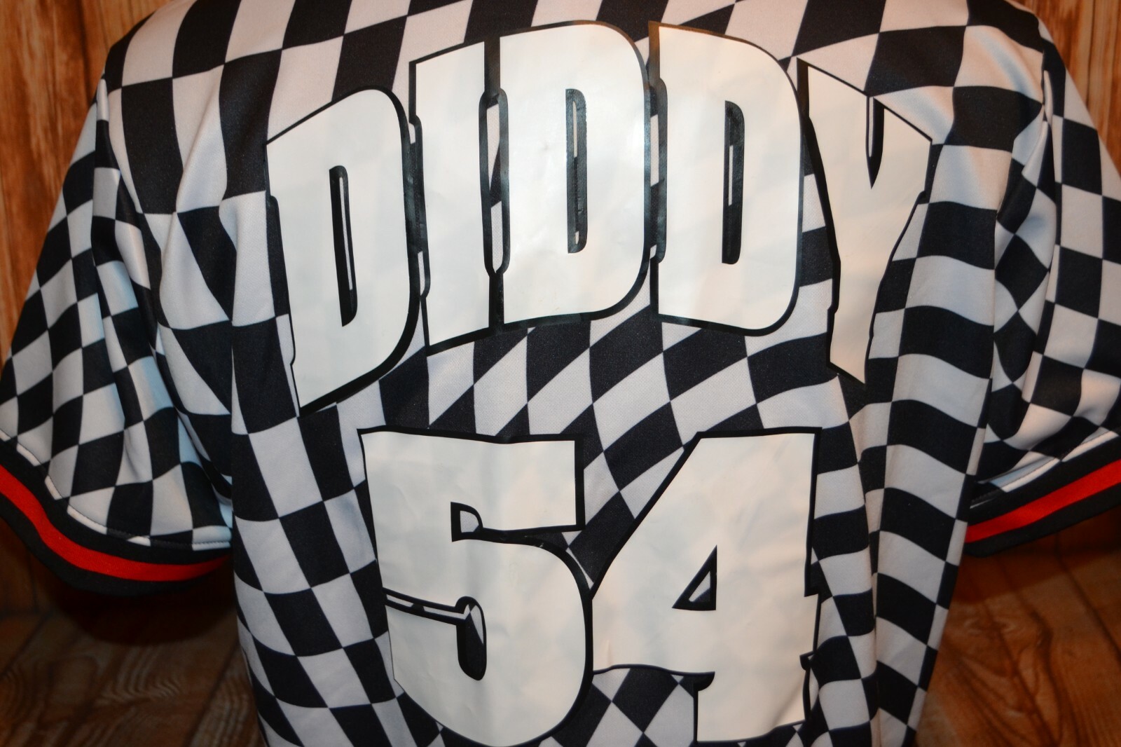 Hudson Outerwear Men's Checker Pattern Diddy 54 Shark Teeth T Shirt Size XL gallery