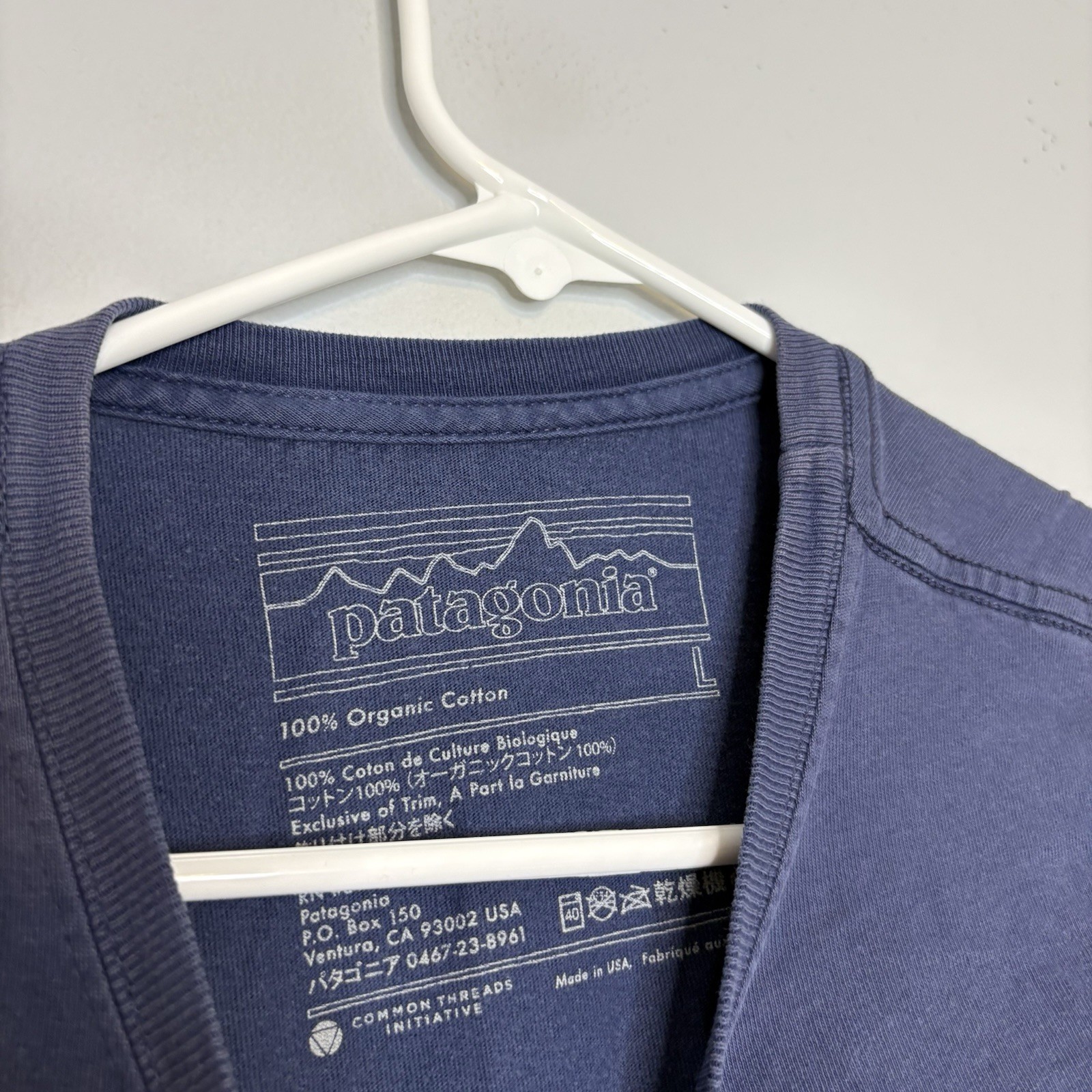 Patagonia Live Simply Guitar Graphic T Shirt Organic Cotton Size L Outdoor gallery