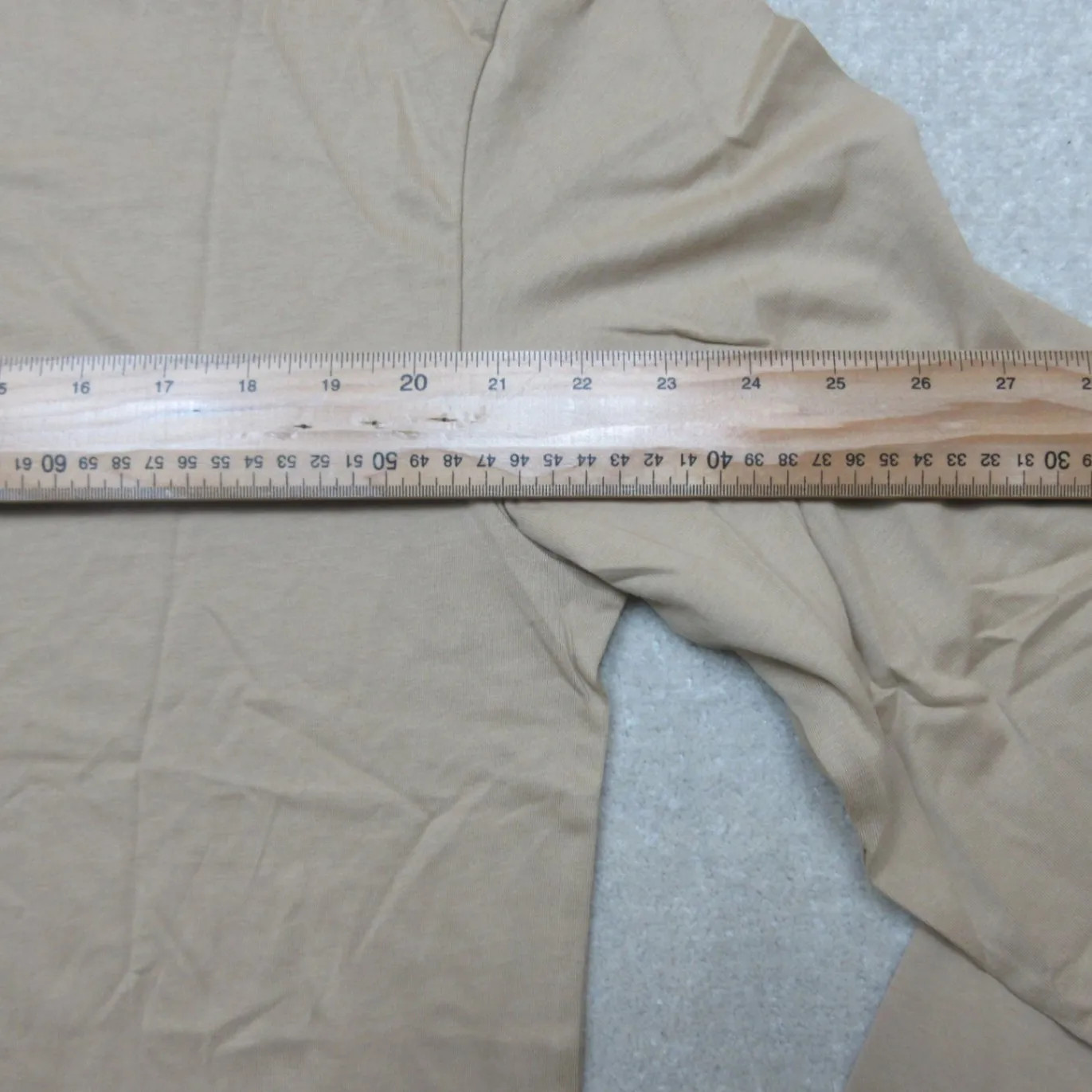 Urban Classics Tall Tee Long Sleeve Shirt M Tan Cotton Casual Wear gallery