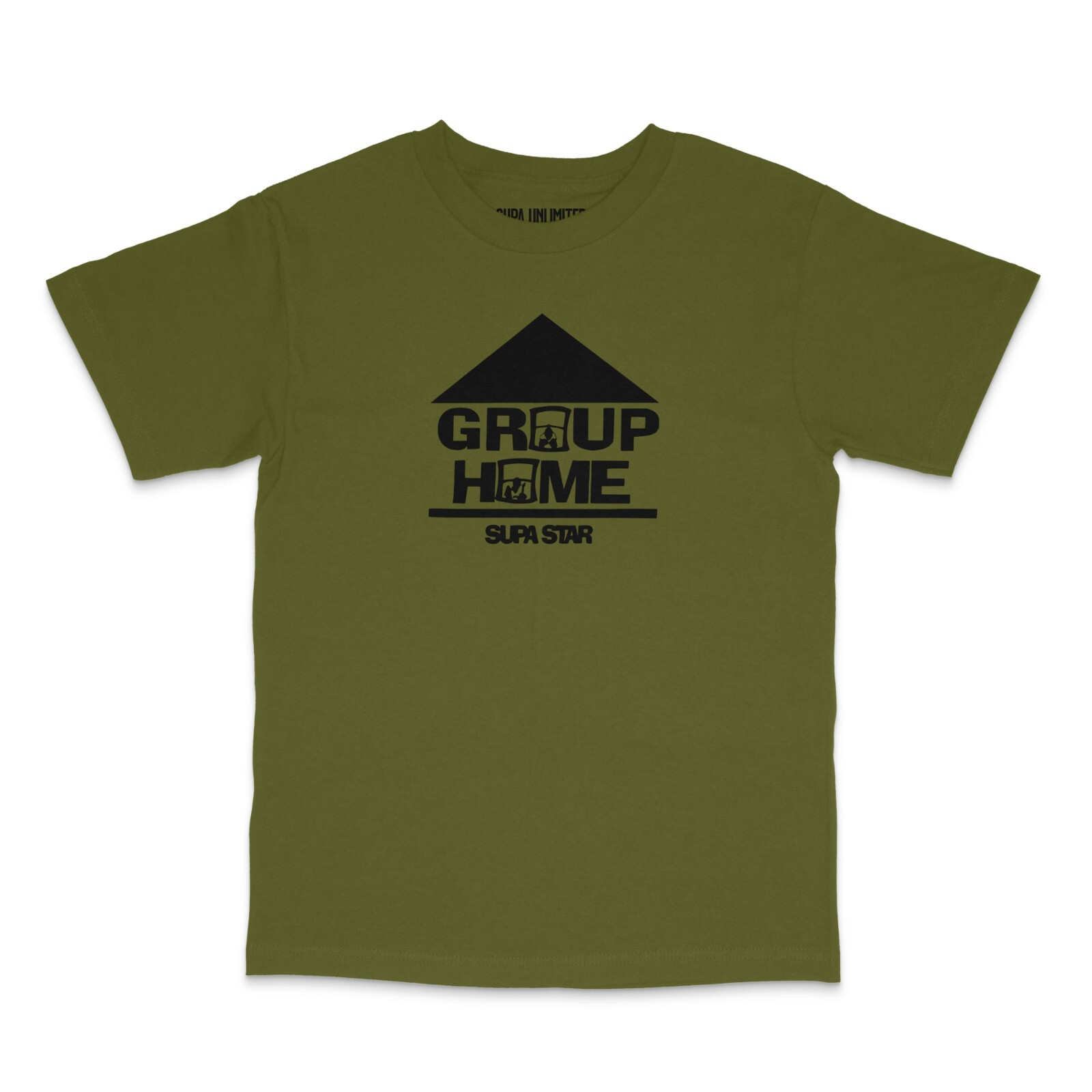 Black T-Shirt Urban Hip Hop Group Home Supa Star Men's Streetwear Graphic Design gallery