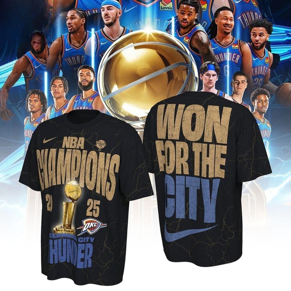 Limited Edition OKC Thunder Champions Won For The City T-Shirt gallery