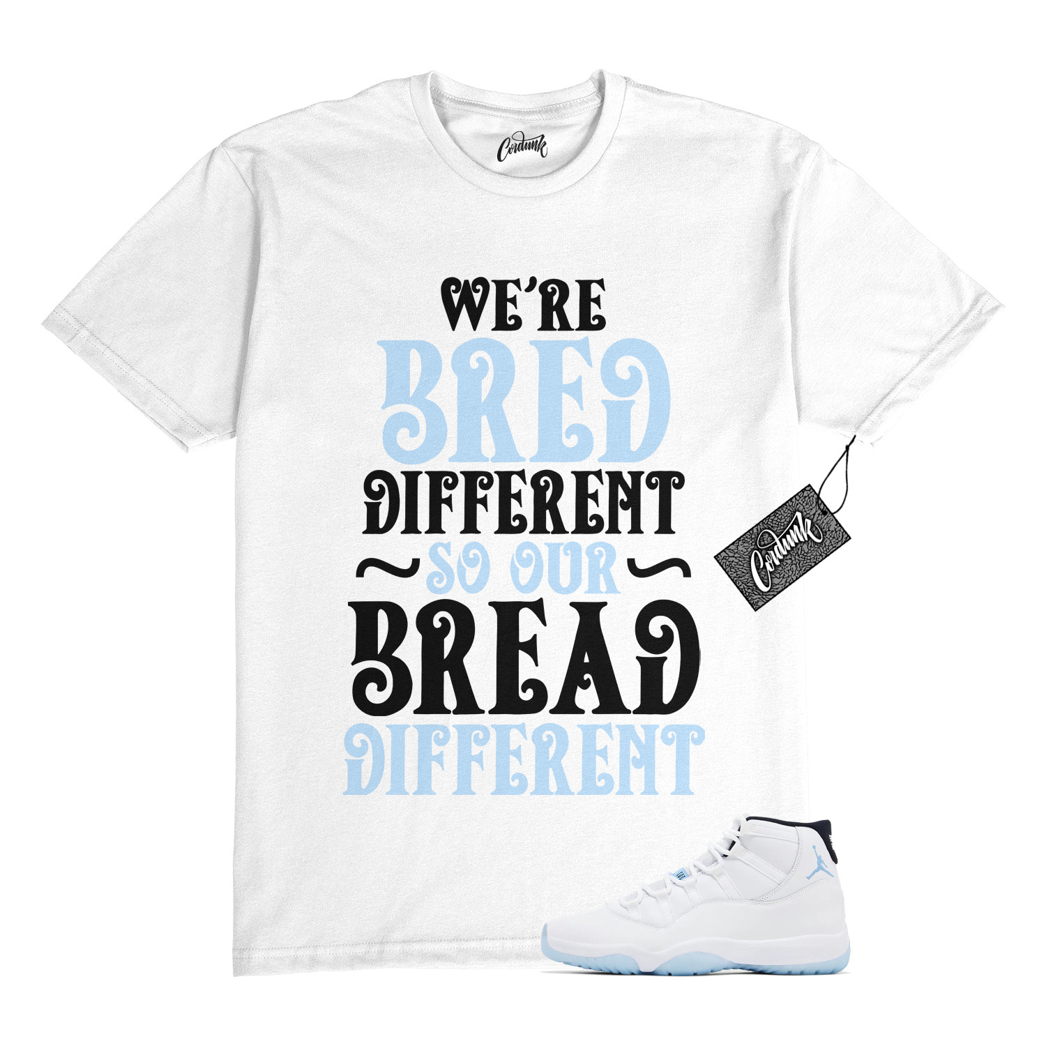 11 Legend Blue 2024 Black White T Shirt to Match BREAD Jordan gallery