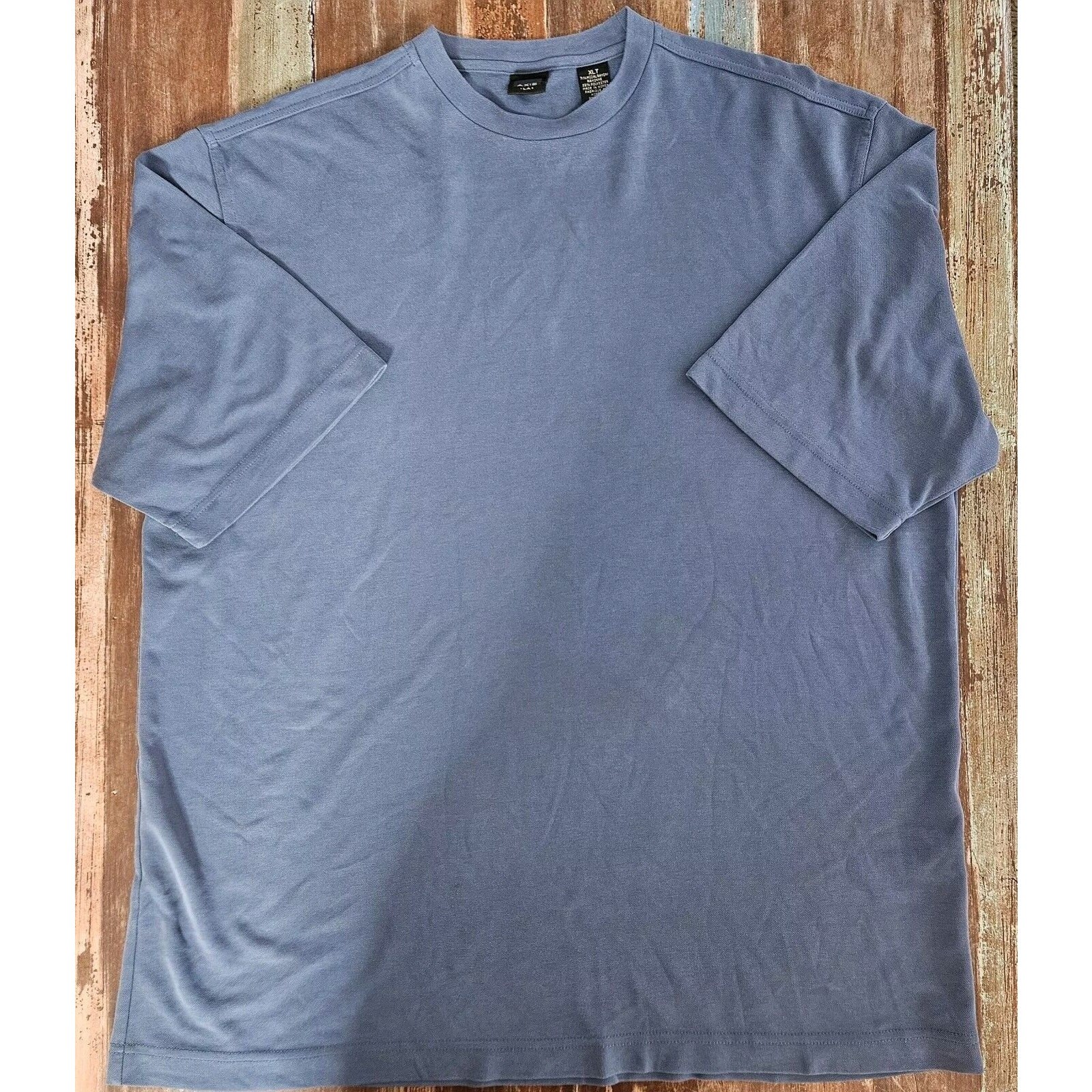 AXIS LA Tufts Prussian Tufts Blue Men's XLT Pullover Short Sleeve T- Shirt Nice! gallery