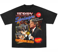 Retro Jerry 90s Jerry Springer Show Shirt Classic Black Unisex S-5XL