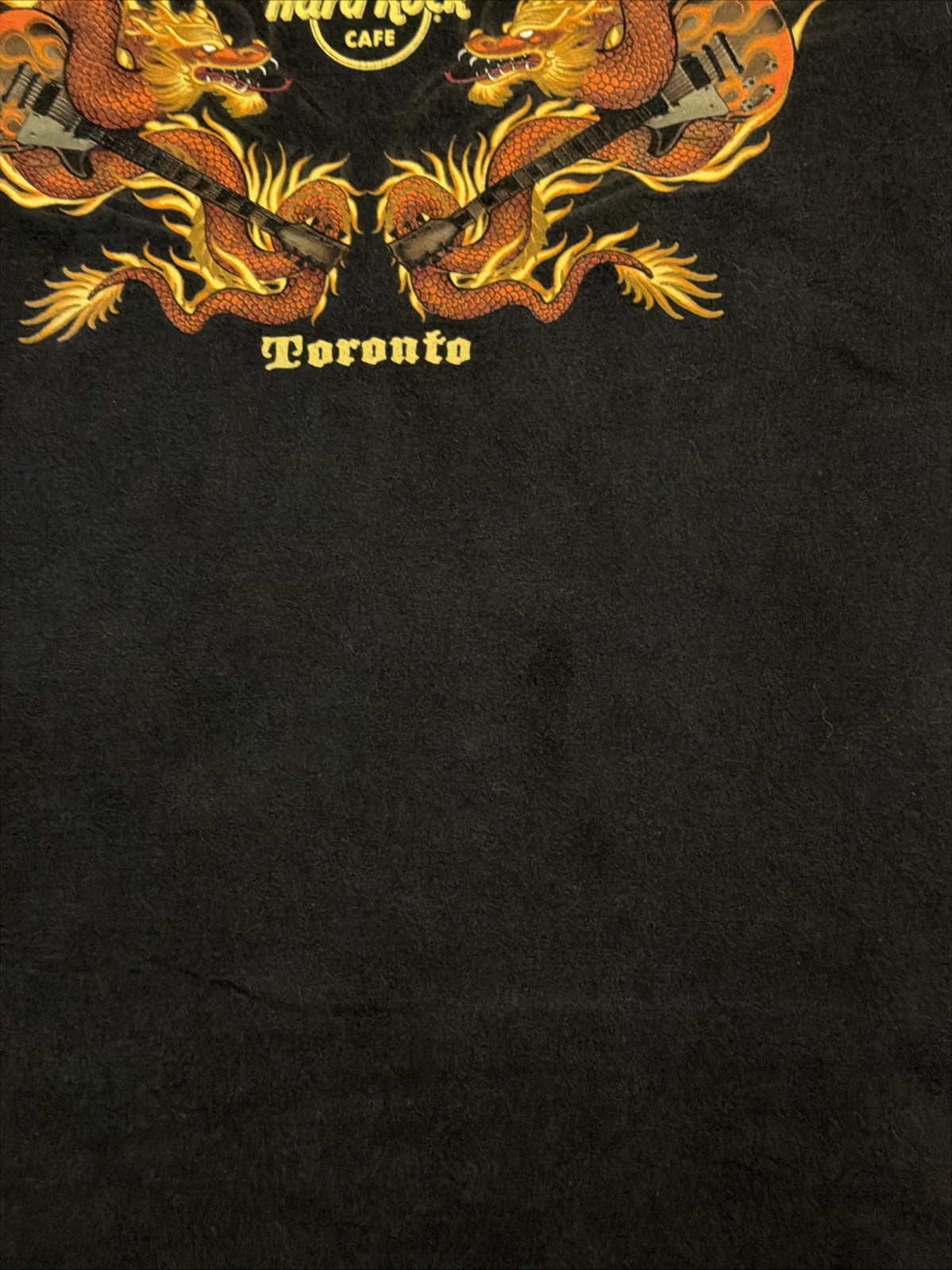 Hard Rock Cafe Toronto Rock N Roll Dragon Guitar T Shirt Black Mens Size Medium gallery