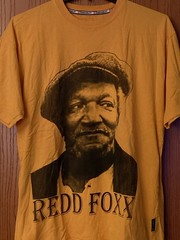 Redd Foxx – “Sanford & Son” Image – Yellow/Gold Color Shirt – XL – Iced Out