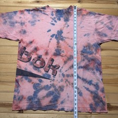 Vintage 90s Reebok American Flag Vector Logo Stars and Stripes Tie Dye Shirt XL