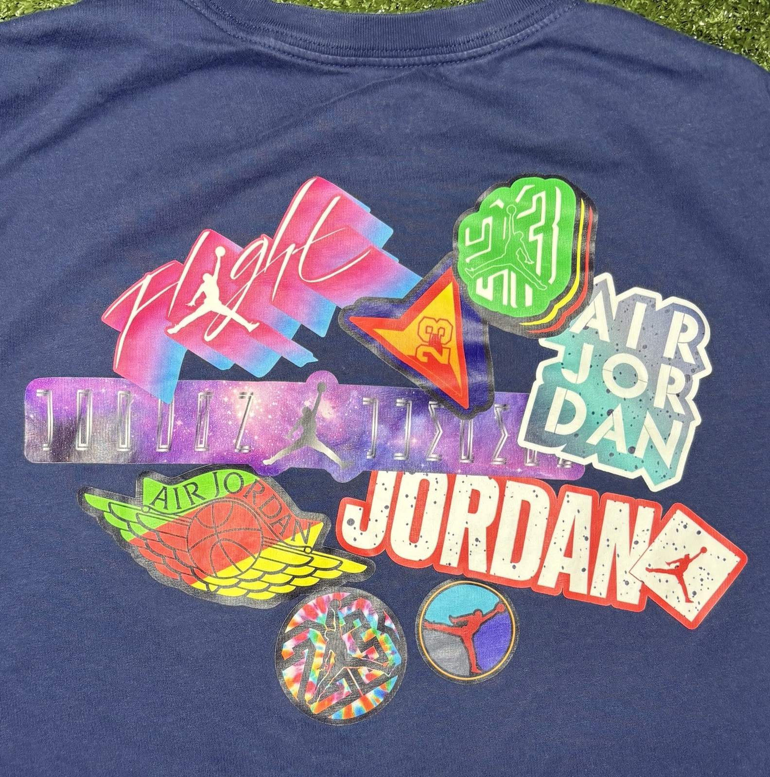 Nike Air Jordan Sticker Mash Shirt Size XL gallery