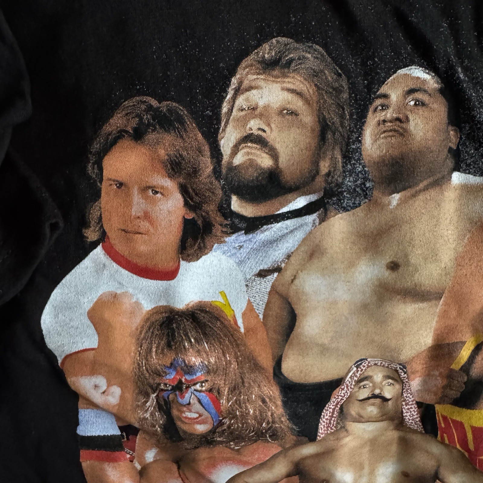 WWE Wrestle Mania Super Stars Legends Retro Graphic Shirt Hulk Hogan Andre Giant gallery