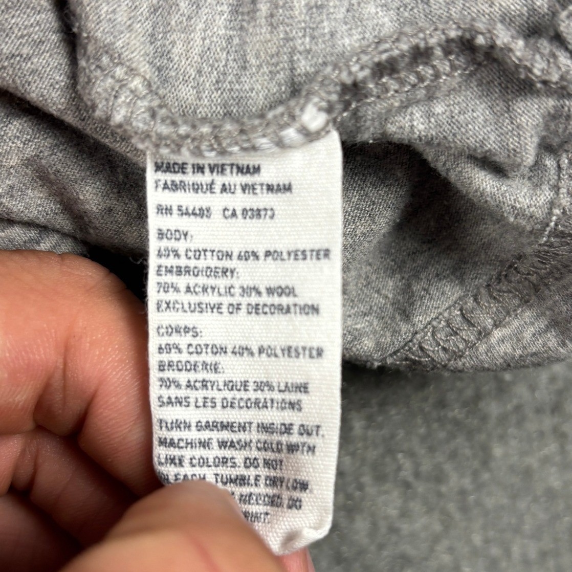 American Eagle Athletic Fit Long Sleeve Eagle Logo Tee Size M Grey Heather gallery