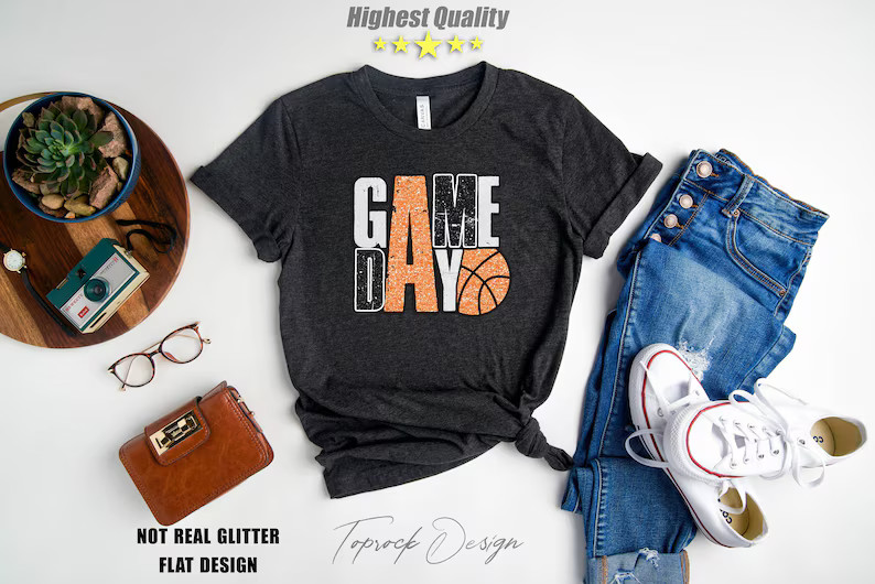 Game Day Basketball Comfort Tee gallery
