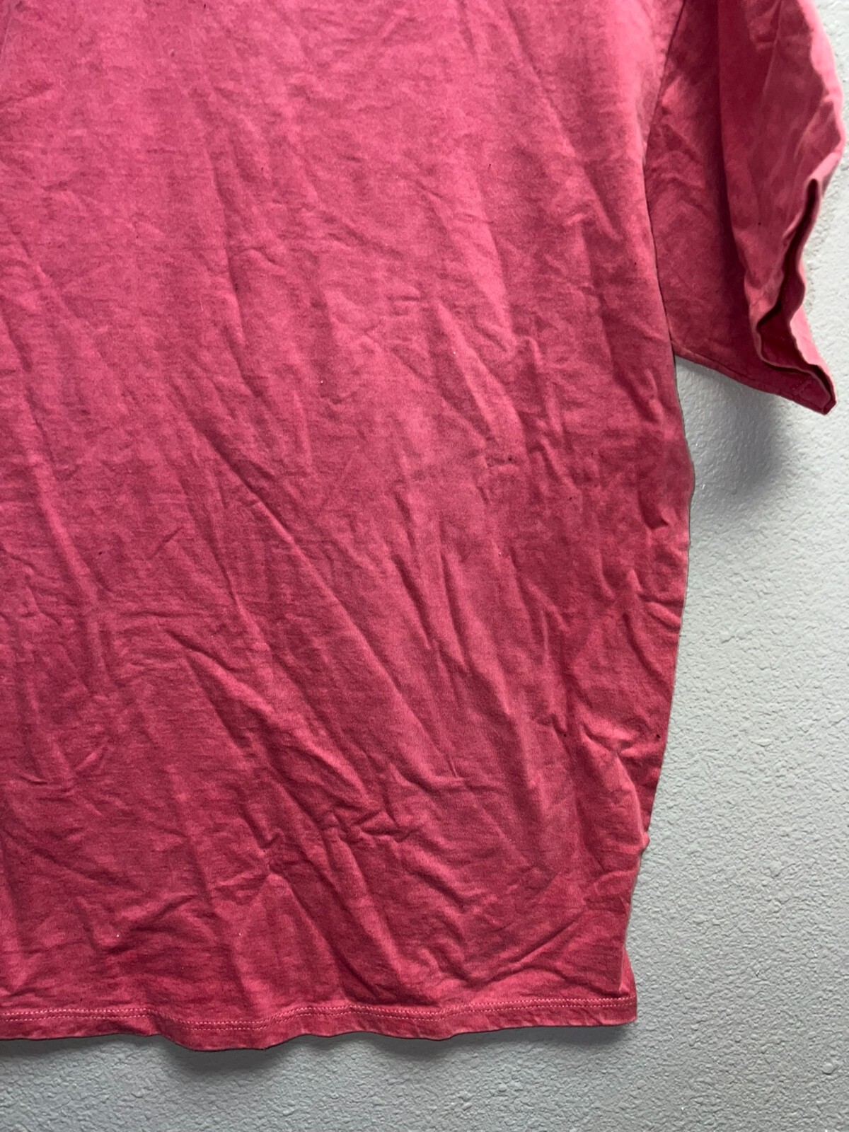 Vintage Jerzees Blank Shirt Red 100% Combed Cotton USA Made Tee Medium gallery
