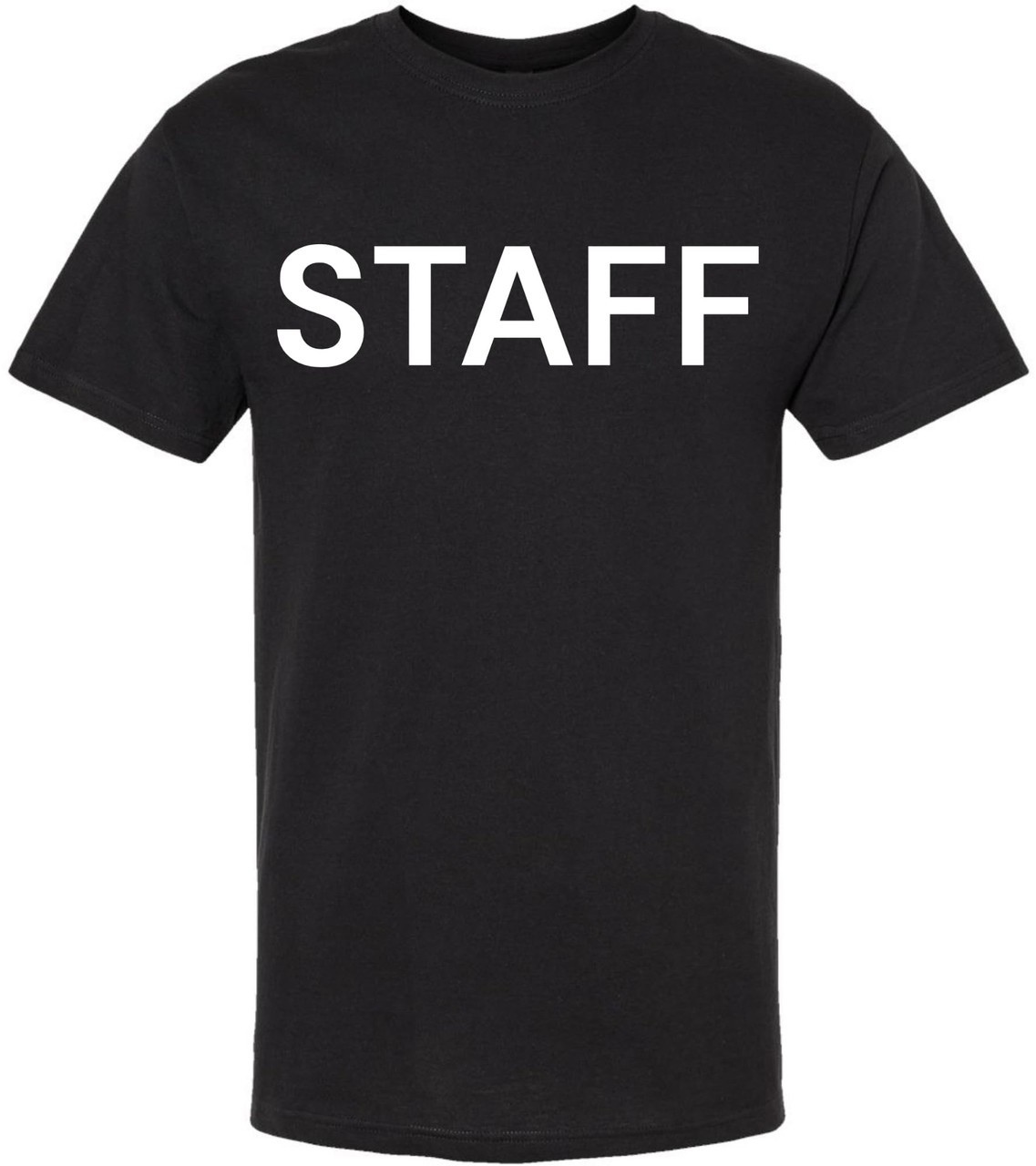 Staff T Shirt Printed Work Uniform Crewneck Tee Event Security Team Shirt gallery