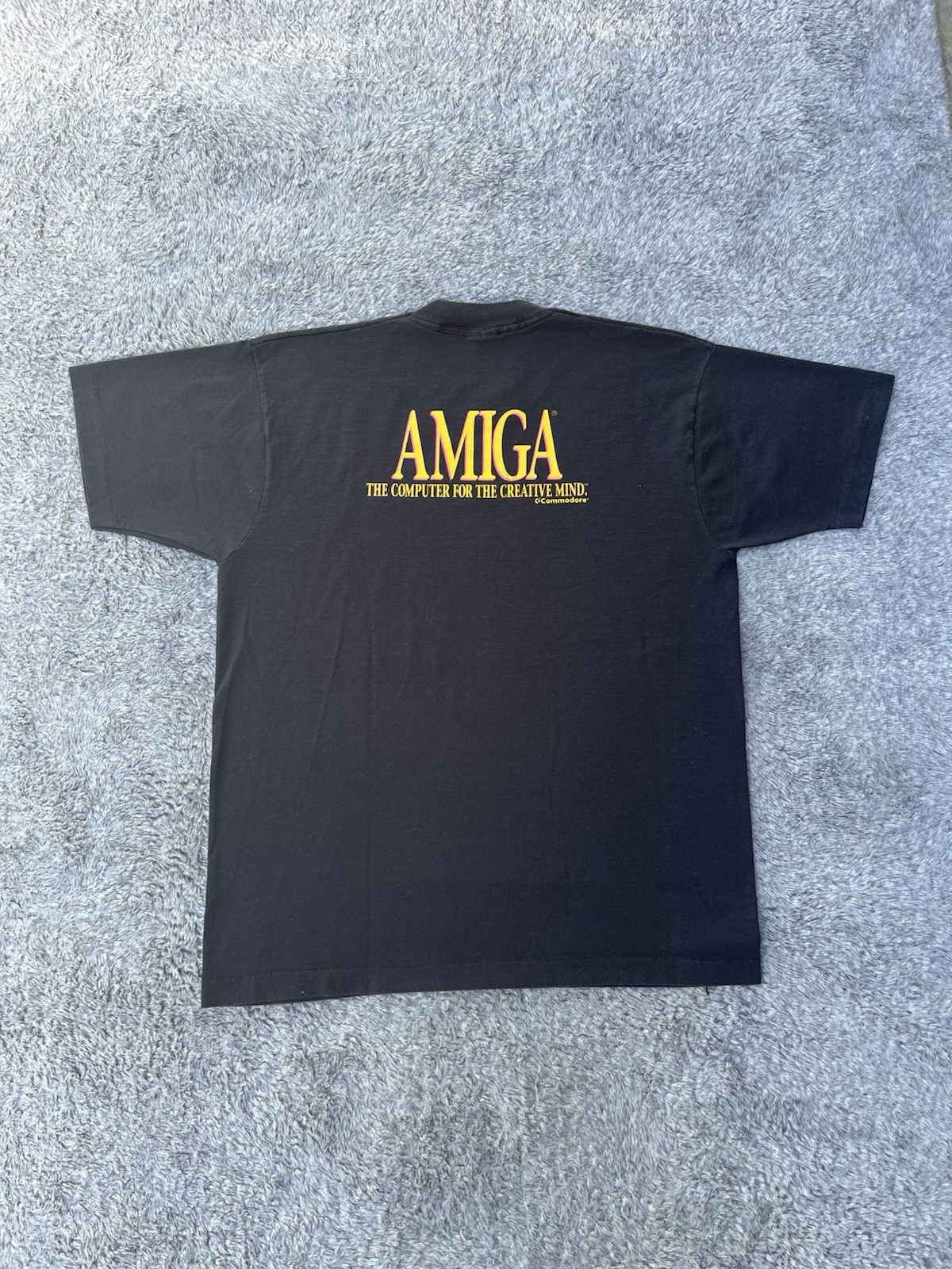 Commodore Amiga Make Up Your Own Mind Graphic T-Shirt Men’s XL Black Cotton gallery