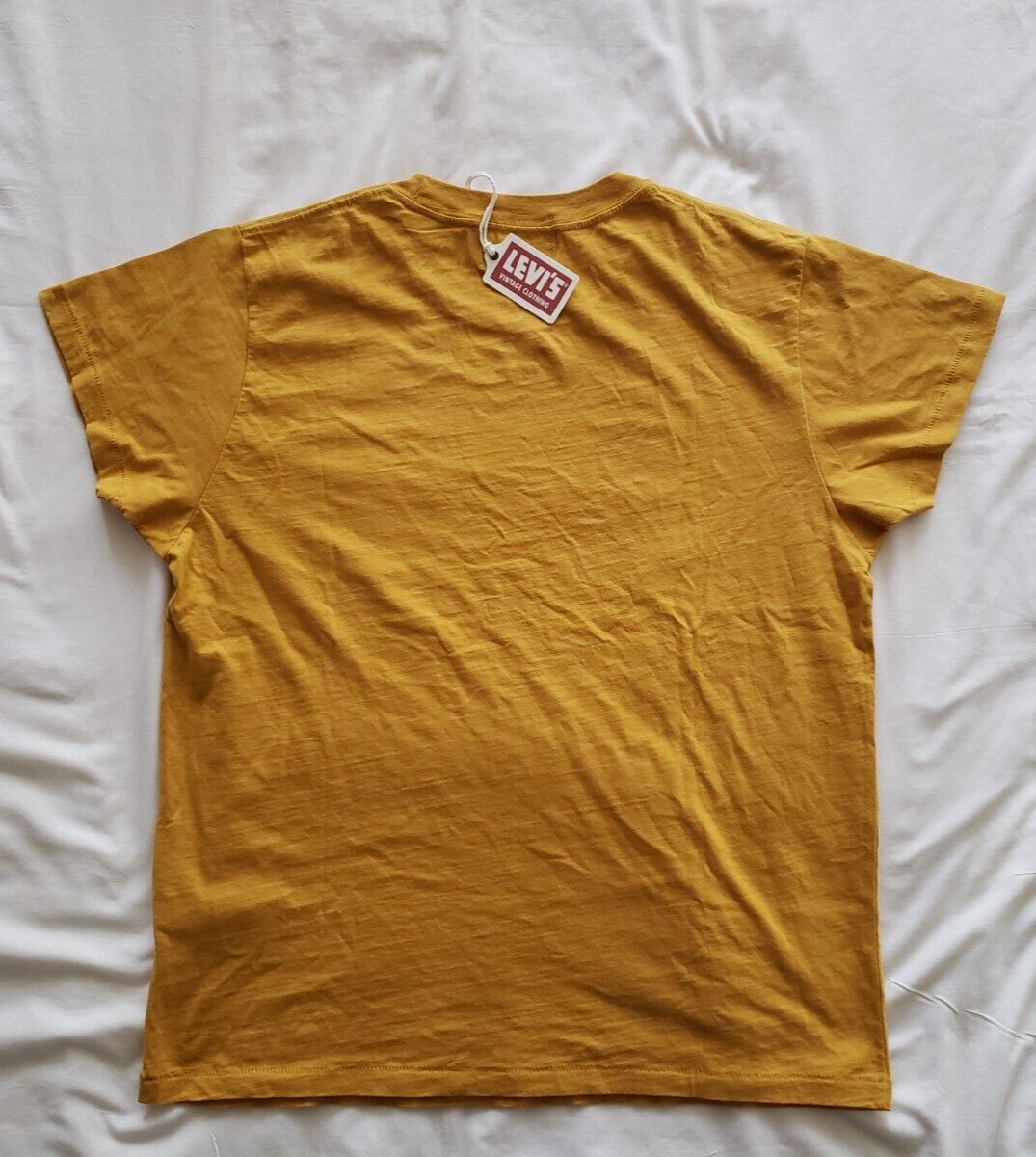 LVC Levi's 1950s Vintage Clothing Sportswear T-shirt Men's Harvest Gold LARGE LG gallery