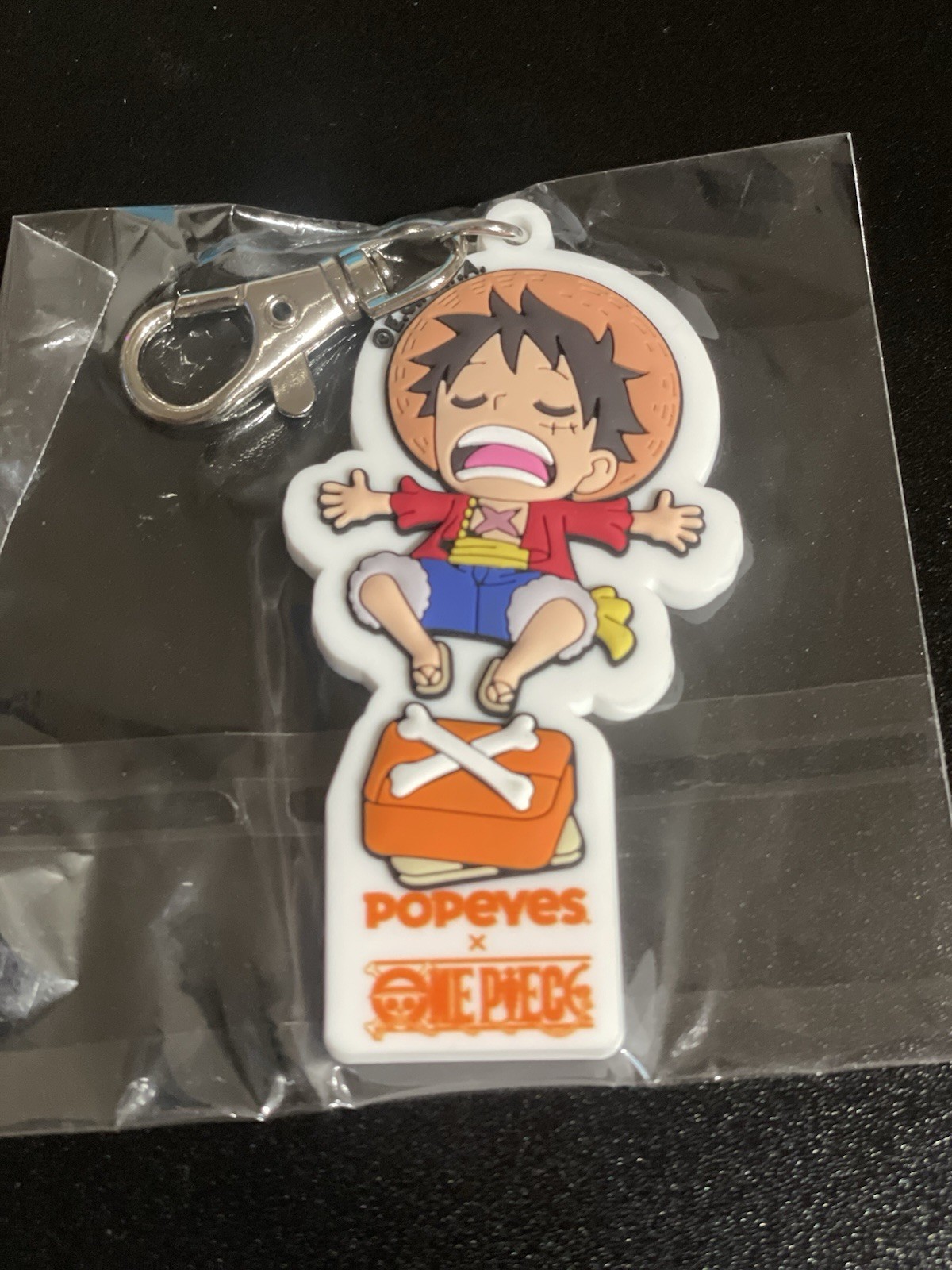 Limited Release Popeyes x One Piece Monkey D Luffy Large T-Shirt w/ Keychain gallery