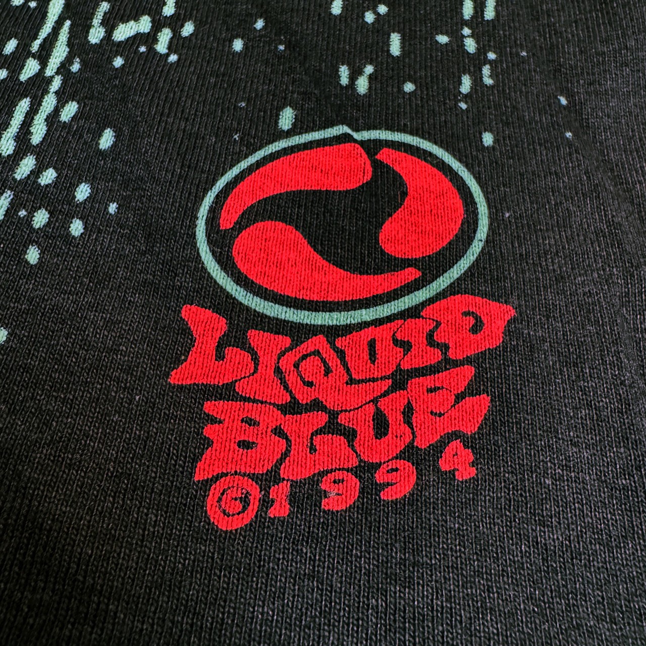 Dore Demons Black T-Shirt Liquid Blue gallery