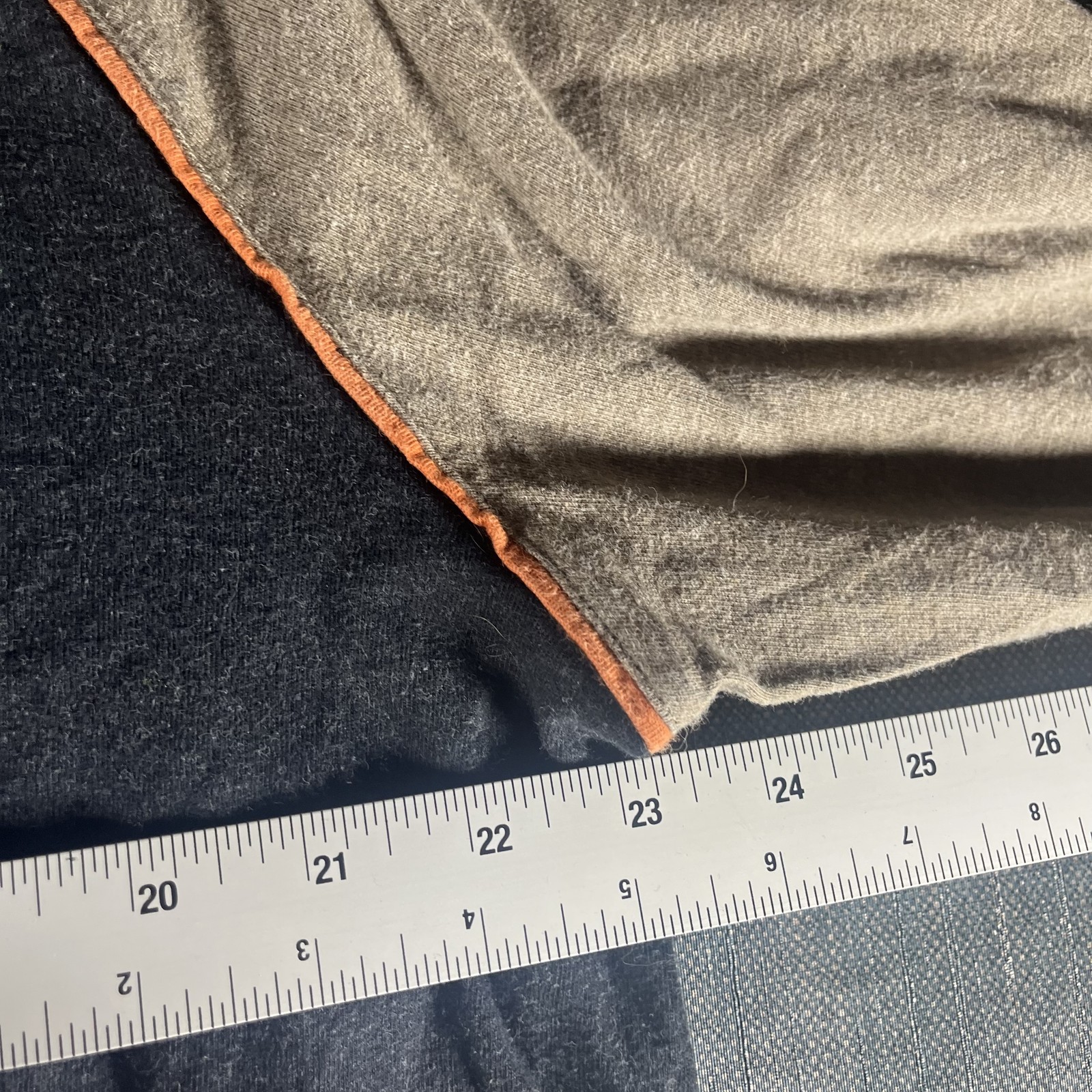 Carbon2Cobalt Shirt Mens Large Long Sleeve V Neck Raglan Contrast Casual Pullove gallery
