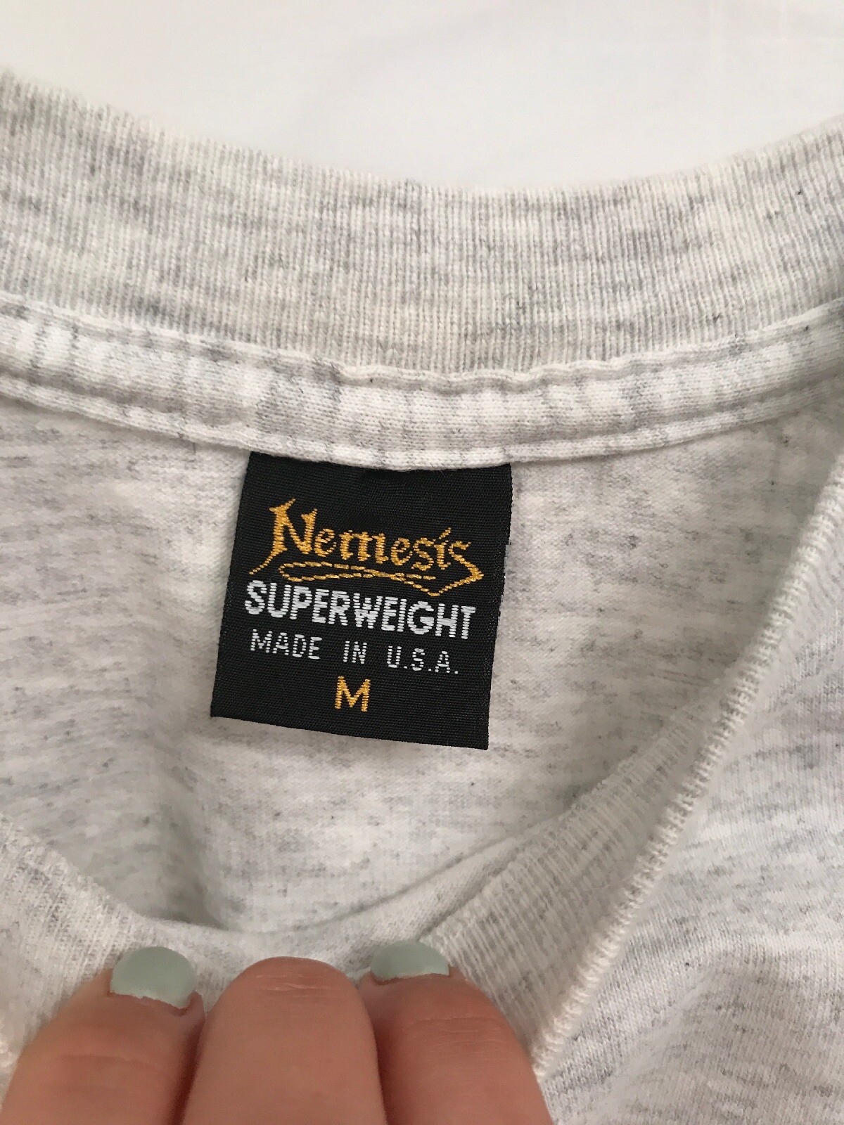 Vintage johnston and murphy gray t shirt medium Nemesis 90s gallery