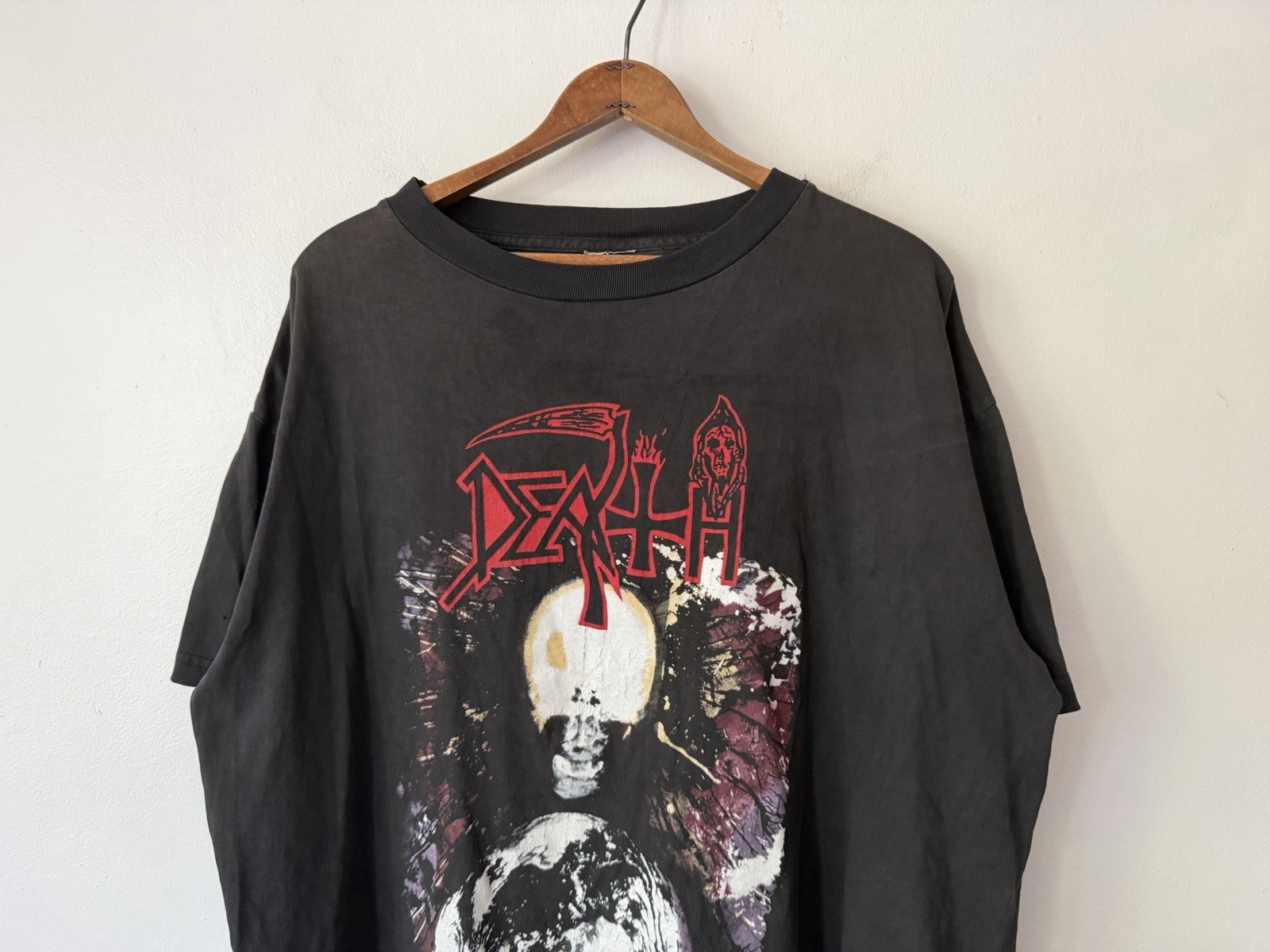 VTG 90s Original Death Individual Thought Patterns Distressed Shirt Fits XL gallery