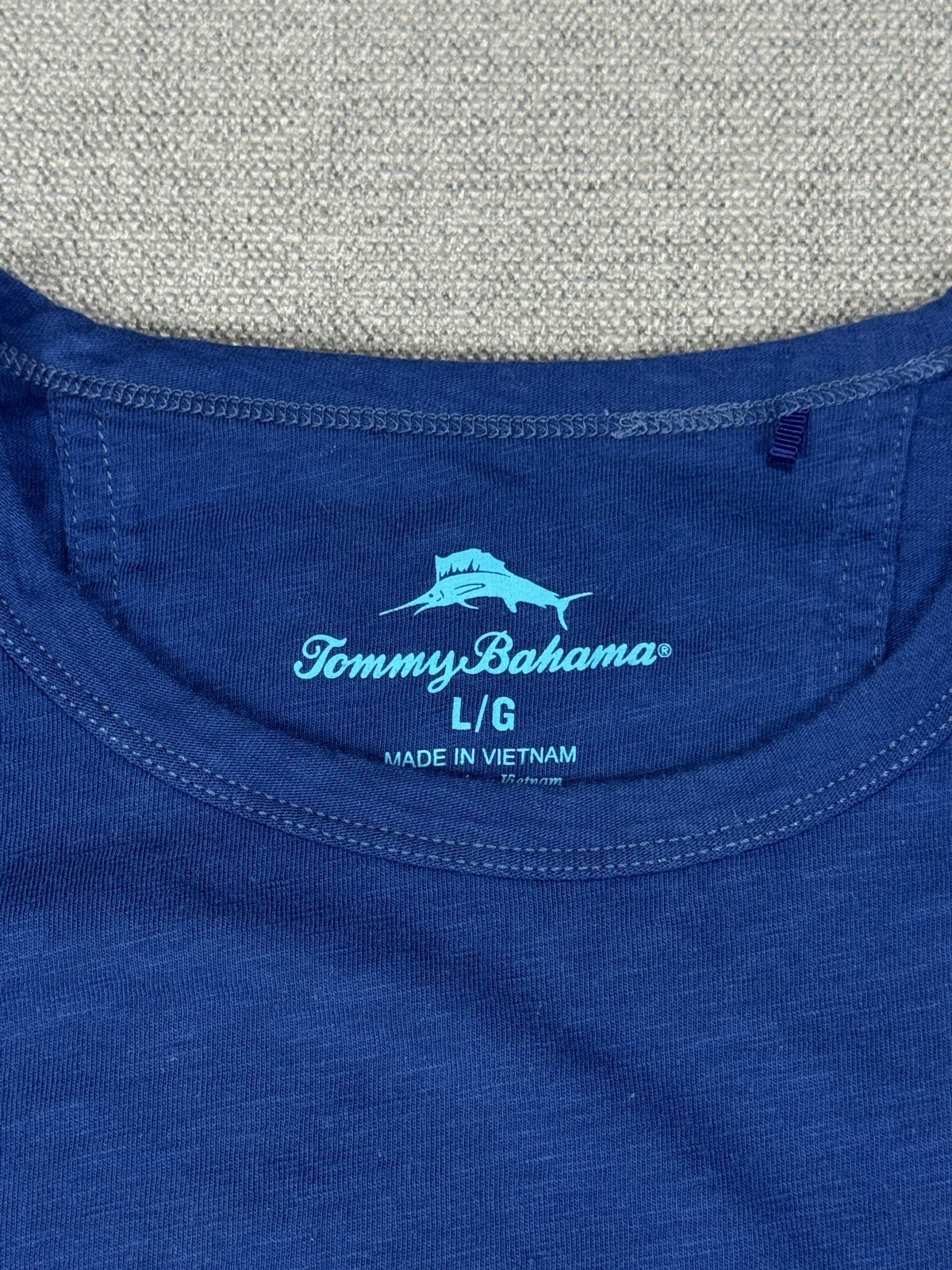 Tommy Bahama Shirt Mens Large Cotton Short Sleeve Bering Blue Marlin New gallery